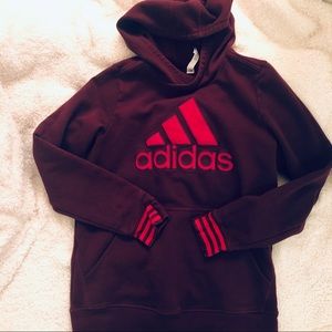 Maroon Adidas Hoodie